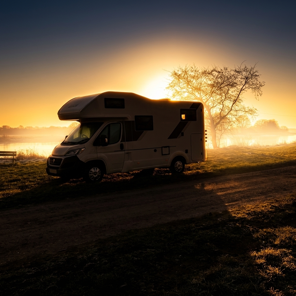 Wohnmobil Gegenlicht